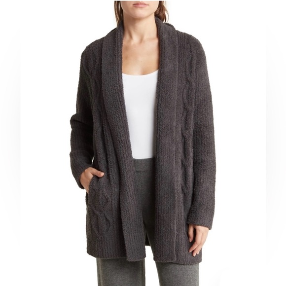 Barefoot Dreams Cozychic Open Knit Cabin Cardigan - Picture 2 of 7